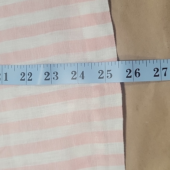 Cynthia Rowley, Size M, Pink Striped Sleeveless 100% Linen Blouse, EUC - Picture 9 of 11